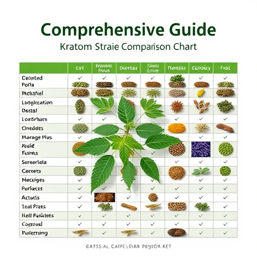 Comprehensive Guide: Kratom Strain Comparison Chart for Education