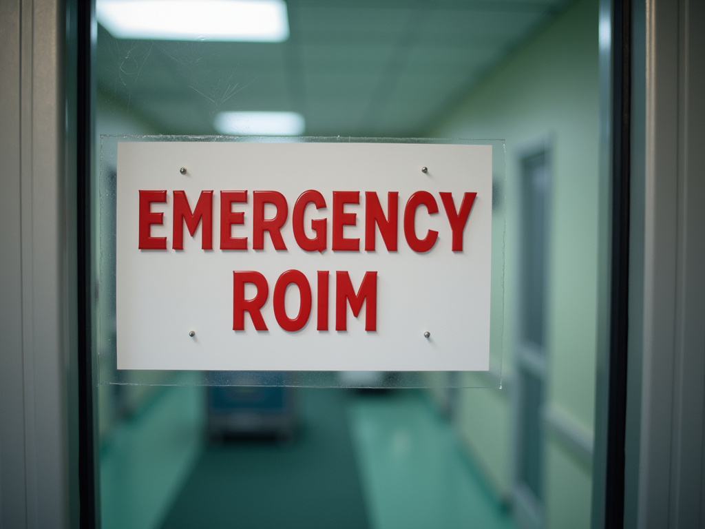 Emergency room sign — emergency dentist coral springs