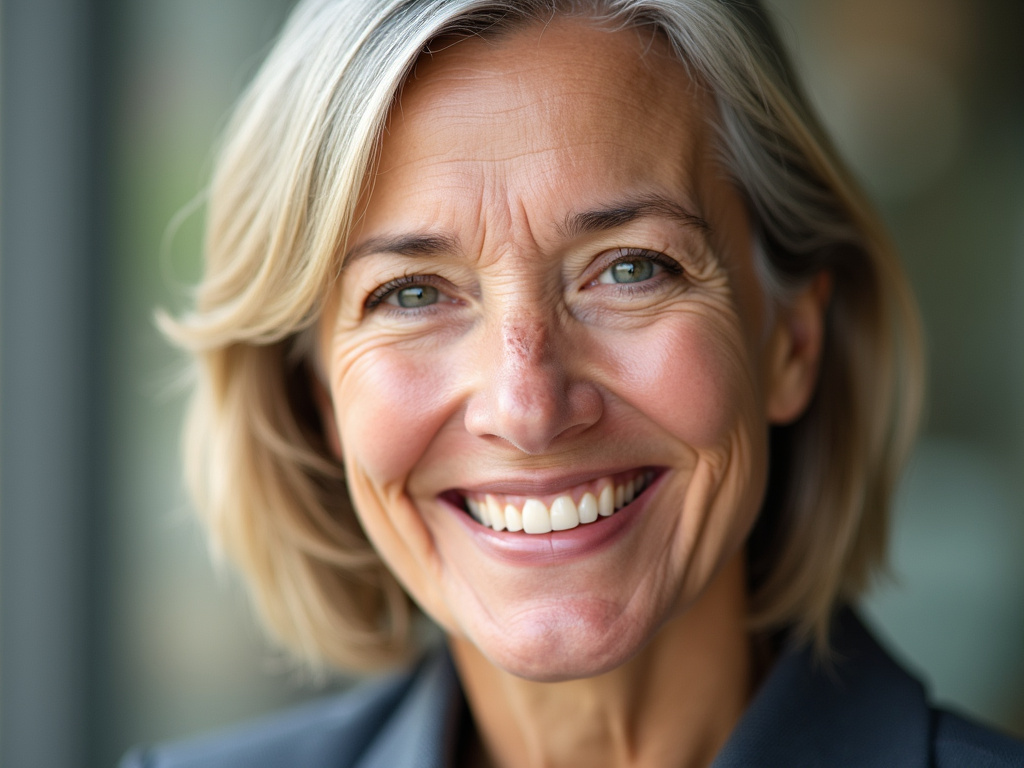 Smiling senior — dentures coral springs