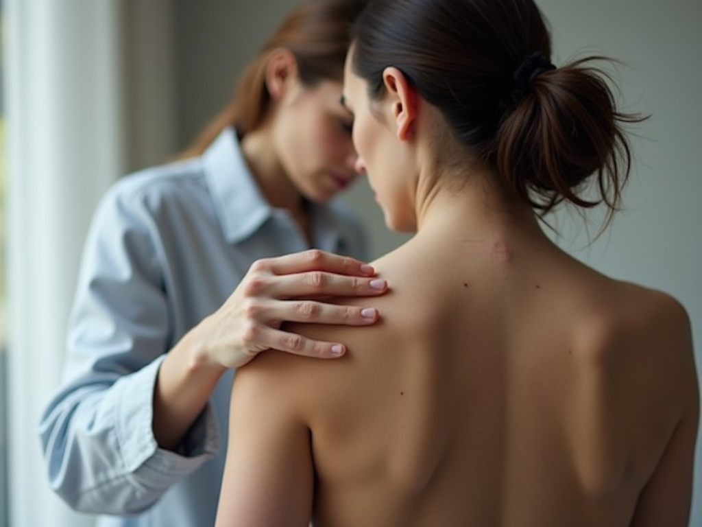 Back examination — spinal adjustment austin