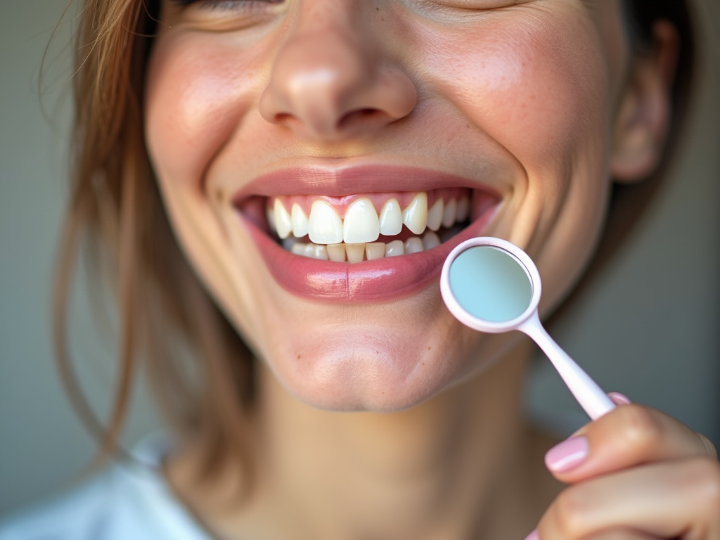 Dental mirror smile — dental veneers coral springs