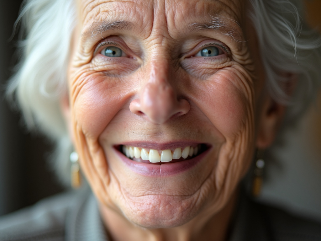 Elderly smile — dentures coral springs