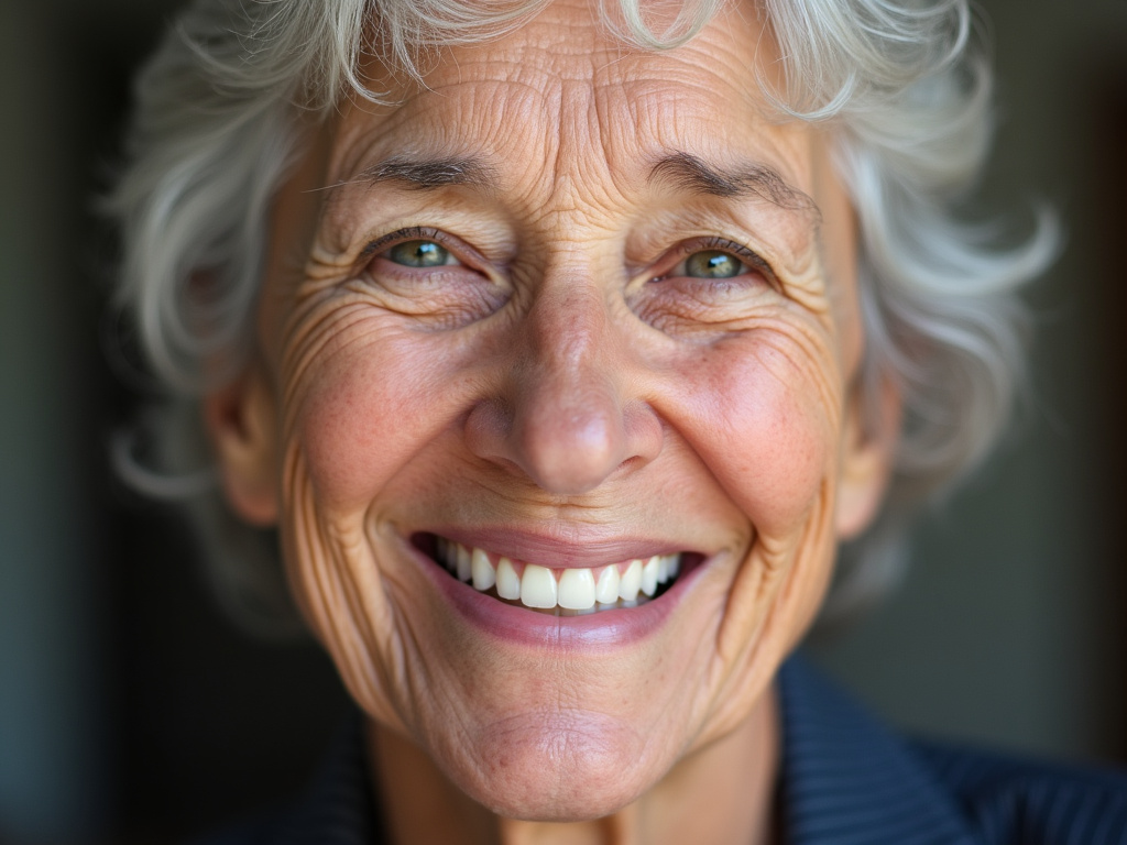 Elderly smile — dentures coral springs