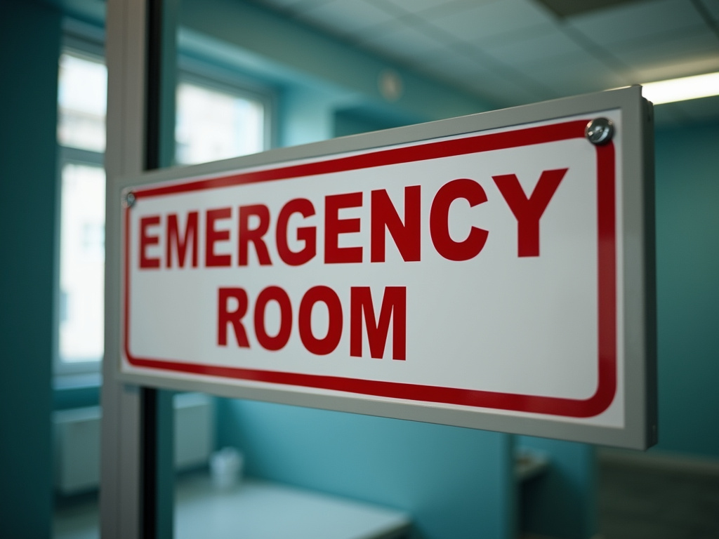 Emergency room sign — emergency dentist coral springs