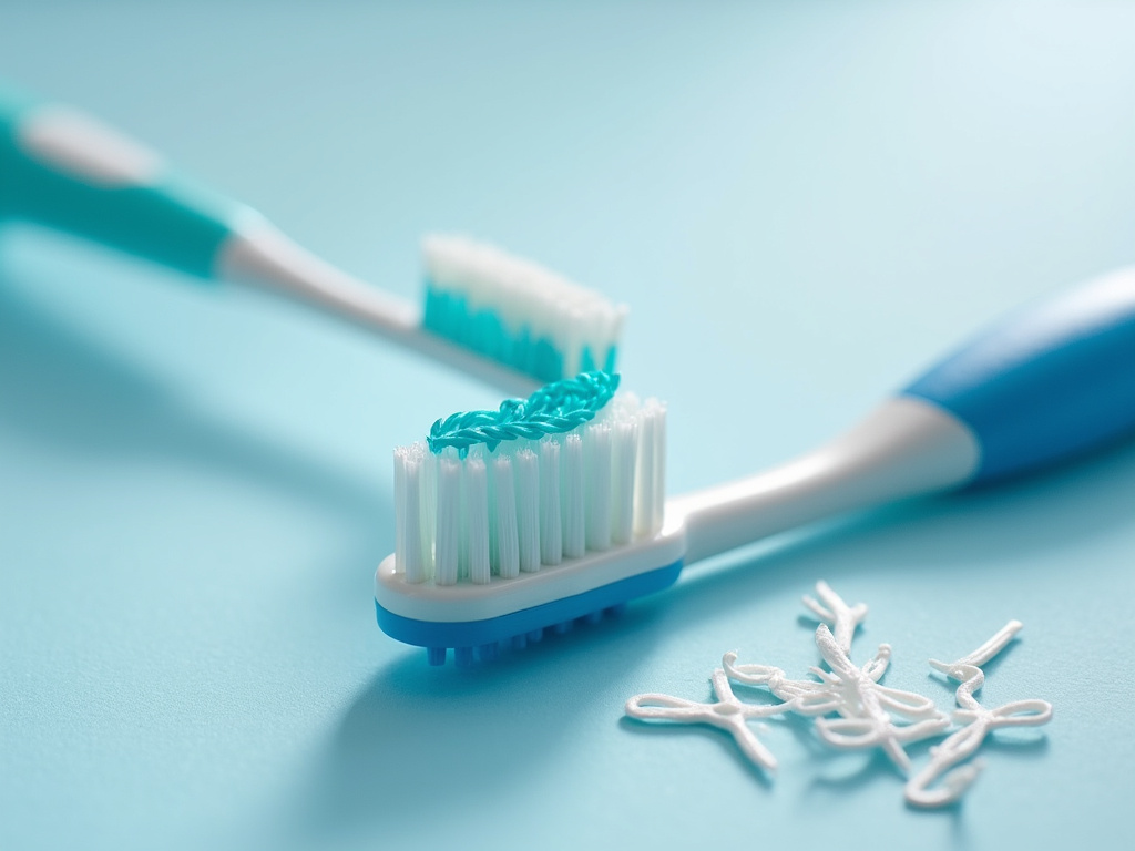 Toothbrush and floss — dentist coral springs